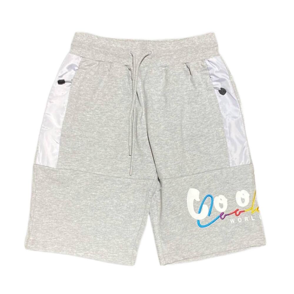 NEW COOKIES men's versailles cotton jersey short in grey